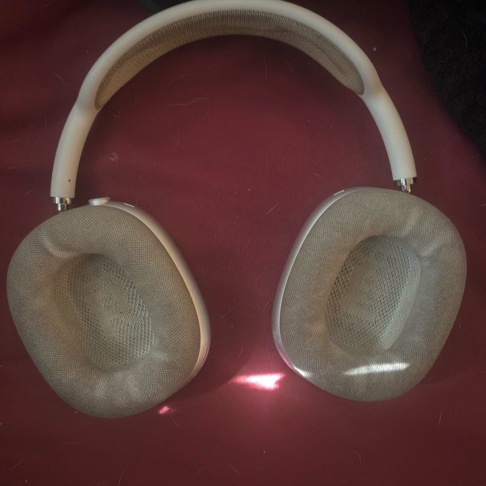 Premium Over-Ear Headphones - Cream and Gray